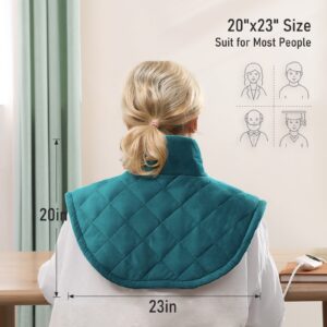 MaxKare 23"x20" Neck Heating Pad with 6 Heat Settings & 4 Timer Settings forNeck & Shoulder Stress Relief -Green - Image 7