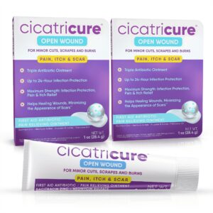 Cicatricure First Aid Bacitracin Antibiotic Ointment | Effective Relief for Minor Cuts, Scrapes, Burns, Itch, and Scars - 1 oz - Image 11