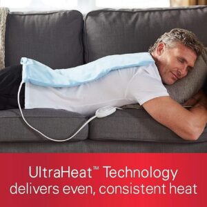 Sunbeam Heating Pad King Size 12 x 24-inch, Color Blue - Image 8