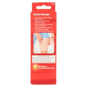 Mueller Elastic 3" Bandage with Securing Clips, Beige, 3" x 5.3 ft unstretched - Image 12