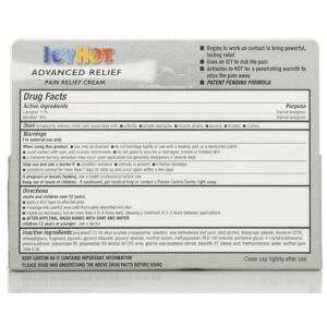 ICY HOT Advanced Pain Relief Cream 2 oz (Pack of 2) - Image 6