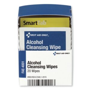 First Aid Only FAE-4001 SmartCompliance Alcohol Cleansing Pads (20/Box) - Image 3