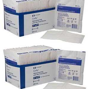 Covidien 9190A Curity Abdominal Pads, Sterile, 5" x 9" (2 Packs of 36) - Image 1