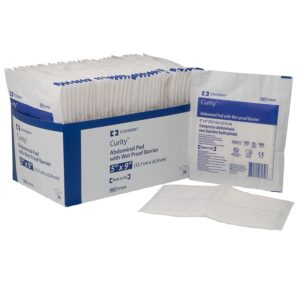 Covidien 9190A Curity Abdominal Pads, Sterile, 5" x 9" (2 Packs of 36) - Image 2