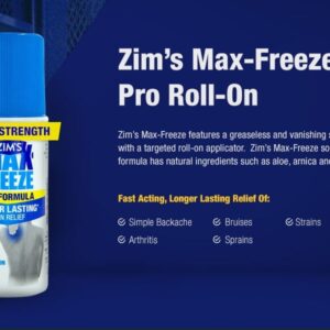 Zim’s Max Freeze Pain-Relieving Cooling Roll-on, 3 oz - Image 3