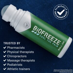 Biofreeze Roll-On Pain-Relieving Gel 3 FL OZ, Green (Pack Of 2) Topical Pain Reliever For Muscles And Joints From Arthritis, Backache, Strains, Bruises, & Sprains (Package May Vary) - Image 4