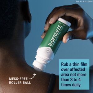 Biofreeze Roll-On Pain-Relieving Gel 3 FL OZ, Green (Pack Of 2) Topical Pain Reliever For Muscles And Joints From Arthritis, Backache, Strains, Bruises, & Sprains (Package May Vary) - Image 5