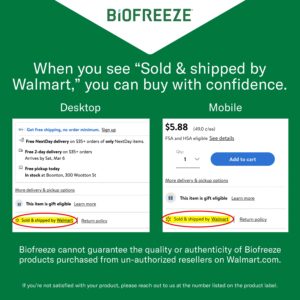 Biofreeze Roll-On Pain-Relieving Gel 3 FL OZ, Green (Pack Of 2) Topical Pain Reliever For Muscles And Joints From Arthritis, Backache, Strains, Bruises, & Sprains (Package May Vary) - Image 7