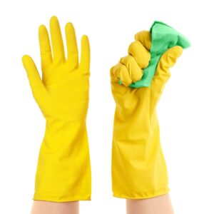 Reusable Latex flock-lined Gloves - Food Safe - Textured Grip - Large Size - Image 6