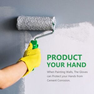 Reusable Latex flock-lined Gloves - Food Safe - Textured Grip - Large Size - Image 7