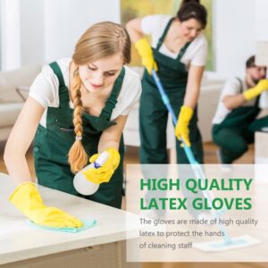 Reusable Latex flock-lined Gloves - Food Safe - Textured Grip - Large Size - Image 10