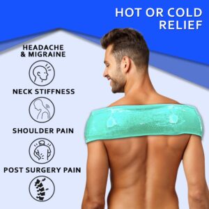 EverRelief Hot or Cold Gel Bead Neck & Shoulder Pain Relief Wrap & Compress (Large) - Image 3
