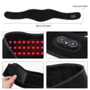 Neck Heating Pad with Vibration Massage, Cordless Heated Neck Wrap for Relaxtion, Rechargeable Neck Warmer with 3 Heating and Vibration ,Black - Image 8