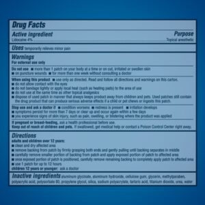 Aspercreme Lidocaine XL Pain Relief Patch Max Strength, Odor-Free 3 Ct eaC - Image 6