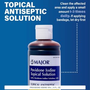 Major 10% Povidone-Iodine Liquid Topical Solution 8 Fl. Oz. - Image 3