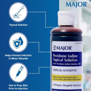 Major 10% Povidone-Iodine Liquid Topical Solution 8 Fl. Oz. - Image 4