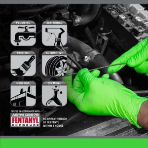 Raven 66550 Nitrile Exam Gloves, 7 mil, Powder-Free, Hi-Viz InVue, Extra Strength, Size S, 100 Gloves/Box - Image 8