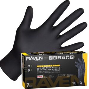 Raven 66550 Nitrile Exam Gloves, 7 mil, Powder-Free, Hi-Viz InVue, Extra Strength, Size S, 100 Gloves/Box - Image 15