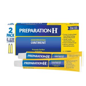 Preparation H Hemorrhoid Symptom Treatment Ointment, Itching, Burning & Discomfort Relief, Tube (1.0 oz) - 2 Pack - Image 8