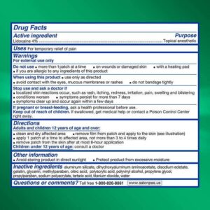 Salonpas Licodaine Pain Relieving Maximum Strength Gel Patch - 15 Patches - Image 3