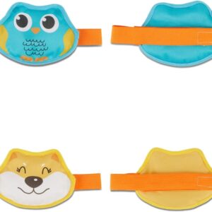 FOMI Kids Hot Cold Gel Ice Packs 2 Pack Multi-Use Fun Animal Designed Wrap for Head, Eyes, Elbow, Wrist, Ankle, Knee Pain Relief for Children Boo Boos, Fever, Sinus, Headache Reusable Compress - Image 3