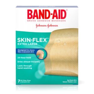 Band-Aid Brand Skin-Flex Adhesive Bandages, Extra Large Size, 7 ct - Image 1
