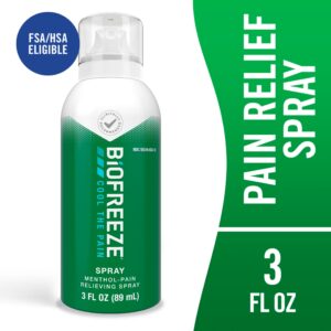 Biofreeze Pain Relief Spray, Back Knee Muscle Joint and Arthritis Pain Relievers, Menthol, 3 oz - Image 10