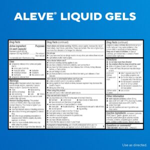 Aleve Liquid Gels Naproxen Sodium Pain Reliever, 80 Count - Image 8