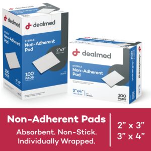 Dealmed 3" x 4" Non-Adherent Gauze Pads, Sterile Individually Wrapped, 100/Box (Pack of 1) - Image 5