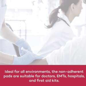 Dealmed 3" x 4" Non-Adherent Gauze Pads, Sterile Individually Wrapped, 100/Box (Pack of 1) - Image 8