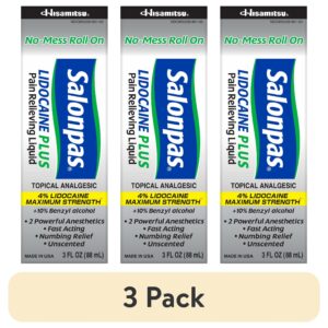 Salonpas Maximum Strength Lidocaine 4% Pain Relief Roll-on, 3oz - Image 8