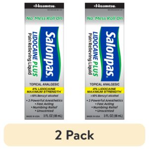 Salonpas Maximum Strength Lidocaine 4% Pain Relief Roll-on, 3oz - Image 9