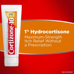 Cortizone-10 Maximum Strength 1% Hydrocortisone Anti-Itch Water Resistant Ointment 2oz - Image 5