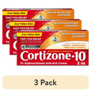 Cortizone-10 Maximum Strength 1% Hydrocortisone Anti-Itch Water Resistant Ointment 2oz - Image 9