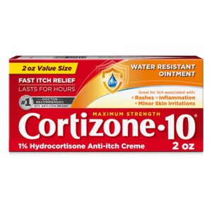 Cortizone-10 Maximum Strength 1% Hydrocortisone Anti-Itch Water Resistant Ointment 2oz - Image 10