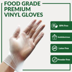 Gorilla Supply Disposable Vinyl Gloves BPA & Latex & Powder Free, 100 Ct, Extra Large - Image 4
