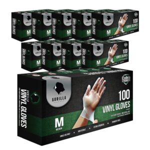 Gorilla Supply Disposable Vinyl Gloves BPA & Latex & Powder Free, 100 Ct, Extra Large - Image 7