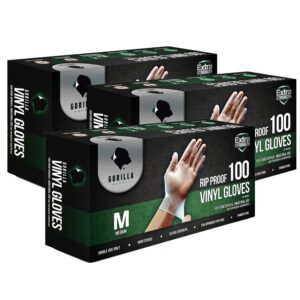 Gorilla Supply Disposable Vinyl Gloves BPA & Latex & Powder Free, 100 Ct, Extra Large - Image 8