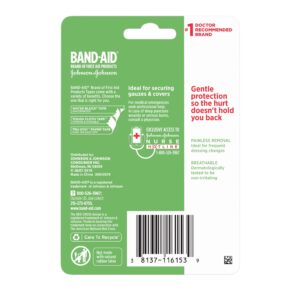 Band-Aid Brand First Aid Hurt-Free Medical Paper Tape, 1 in by 10 yd - Image 7