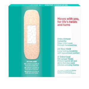 Band-Aid Brand Skin-Flex Adhesive Bandages, Assorted Sizes, 60 Count - Image 11