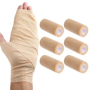 LotFancy 6 Pack Self Adhesive Bandage Wraps, 4 in x 5 Yards Medical Tape - Image 9