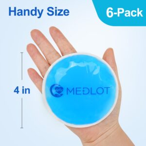 LotFancy Mini Ice Pack for Eyes, Face,Breastfeeding, Injuries, 6 PCS Reusable Small Hot Cold Pads - Image 3