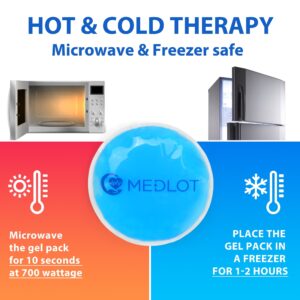 LotFancy Mini Ice Pack for Eyes, Face,Breastfeeding, Injuries, 6 PCS Reusable Small Hot Cold Pads - Image 4