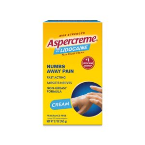 Aspercreme Max Strength Topical Numbing Pain Reliever for Nerve Pain Relief, 4% Lidocaine, Odor Free, 4.3 oz - Image 12