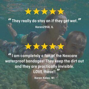 Nexcare Waterproof Clear Breathable Bandages Assorted Sizes, 50 ct - Image 5