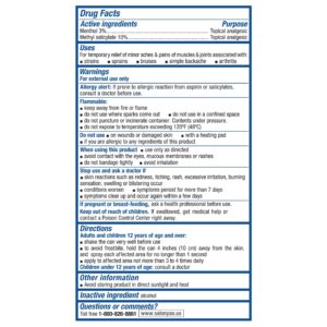 Salonpas Pain Relief Spray for Back Knee Muscle Joint and Arthritis Pain, Menthol, 4oz - Image 6