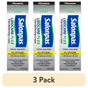 Salonpas Maximum Strength Lidocaine 4% Pain Relief Cream, 3oz - Image 8