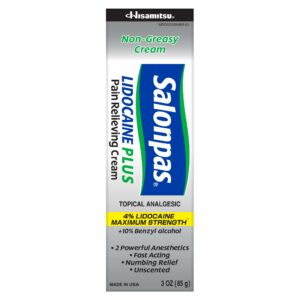 Salonpas Maximum Strength Lidocaine 4% Pain Relief Cream, 3oz - Image 9