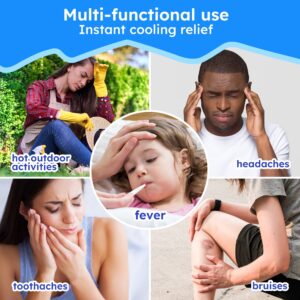 LotFancy Cooling Gel Sheets for Kids, Baby Fever Cooling Pad for Pain Relief, 20Count - Image 7