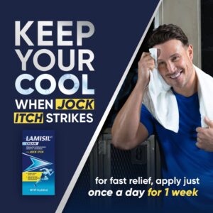 Lamisil Jock Itch Cream, 1 Week Antifungal Treatment, Prescription Strength Terbinafine, .42 oz - Image 5